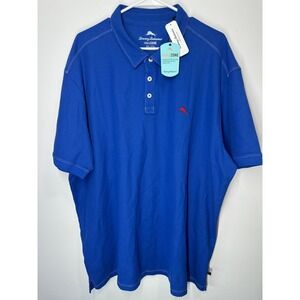 Tommy Bahama Island Zone Polo Tropicool Pique Spectator Egyptian Blue 3XL